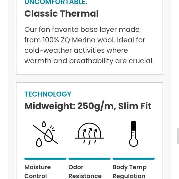 Smartwool 100% Merino, TOP 2XL, 250 Gsm, Winter Sky Heather nwot - Picture 12 of 16